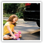 Keep your big kid safe in and around cars - read our tips below.