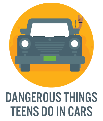 Dangerous things teens do in cars