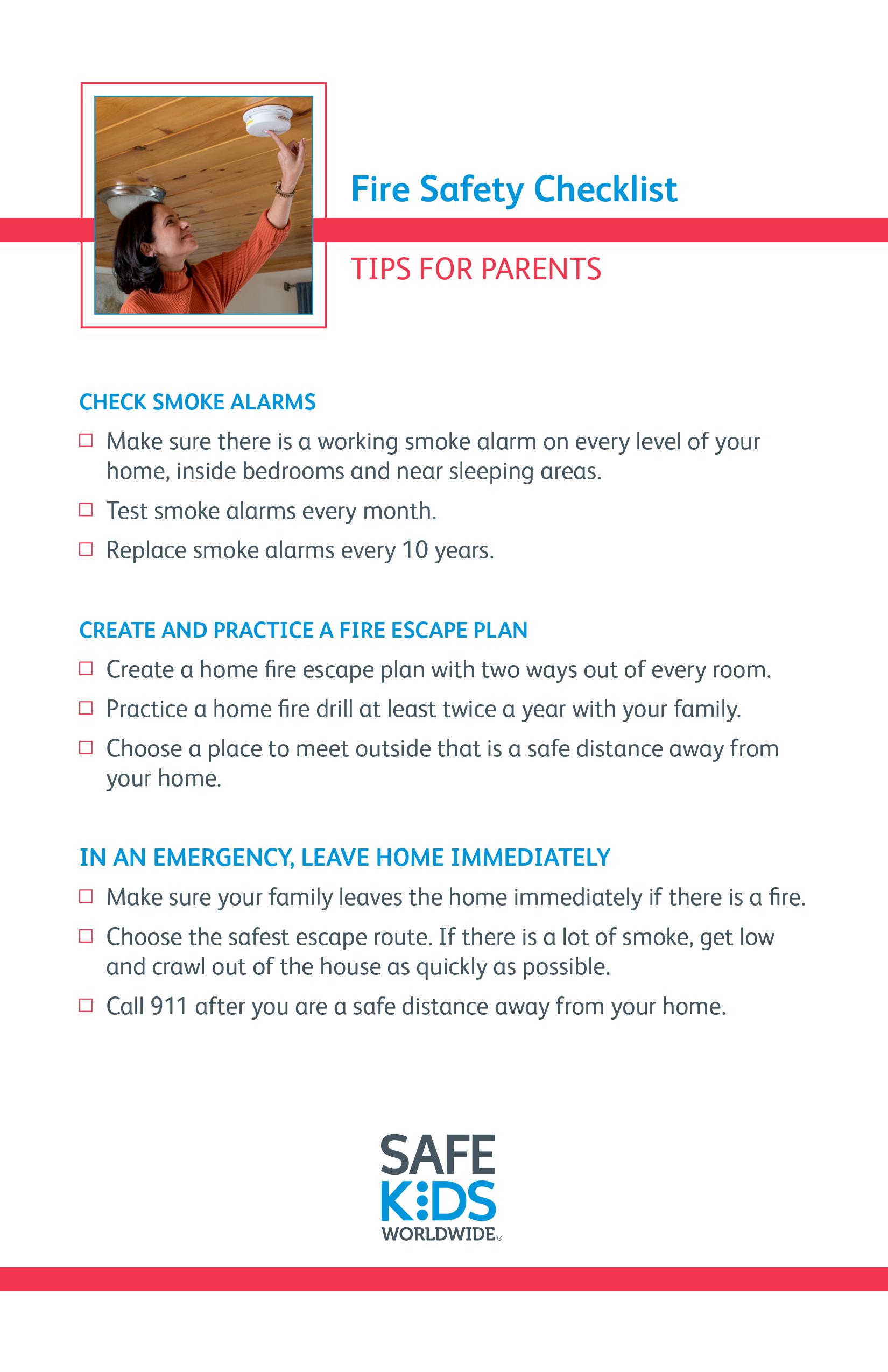 Fire Safety Checklist
