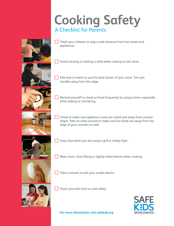 cooking safety checklist