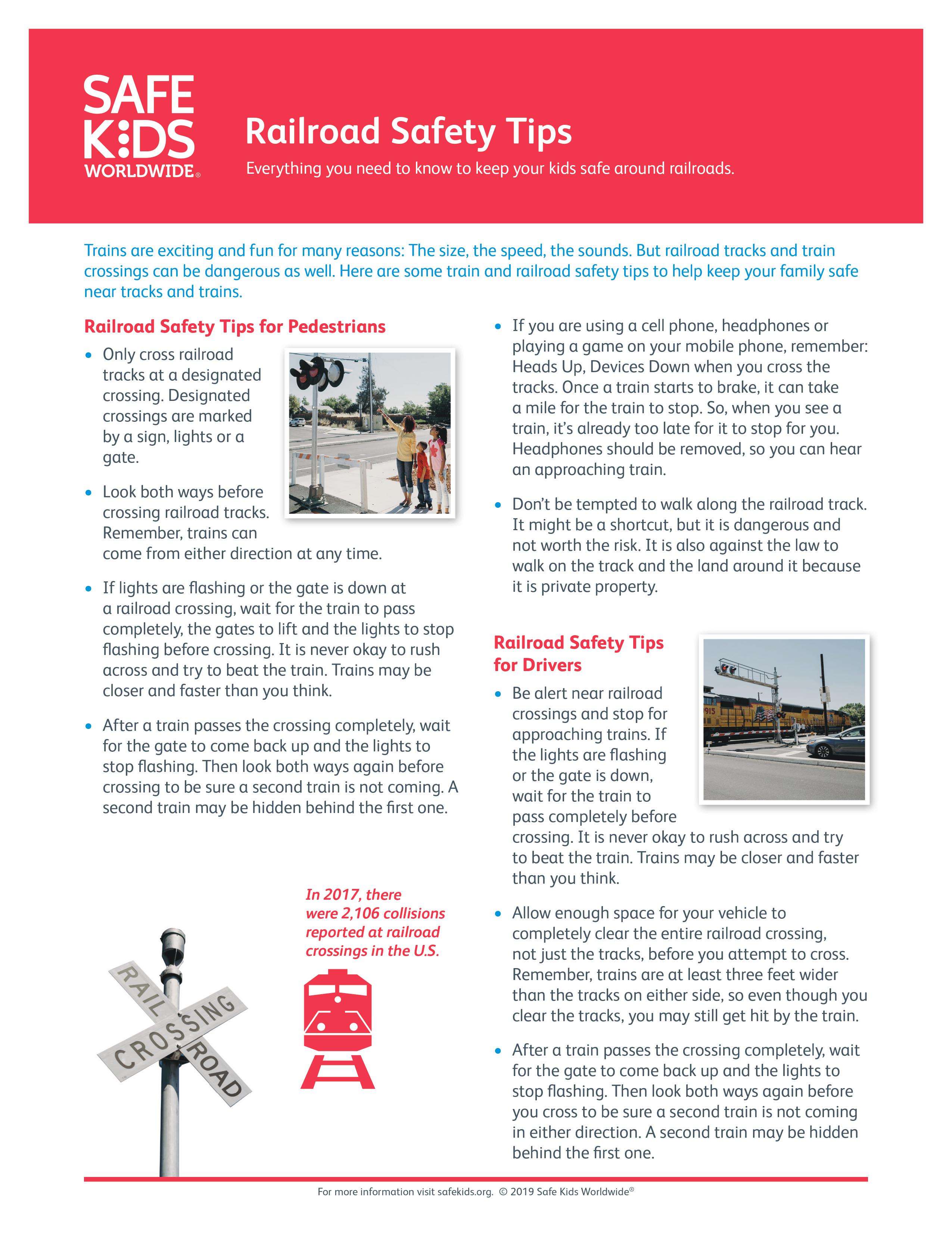 Railroad Safety Tip Sheet