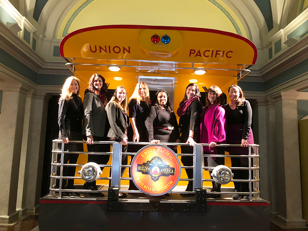 Safe Kids and Union Pacific staff meet.