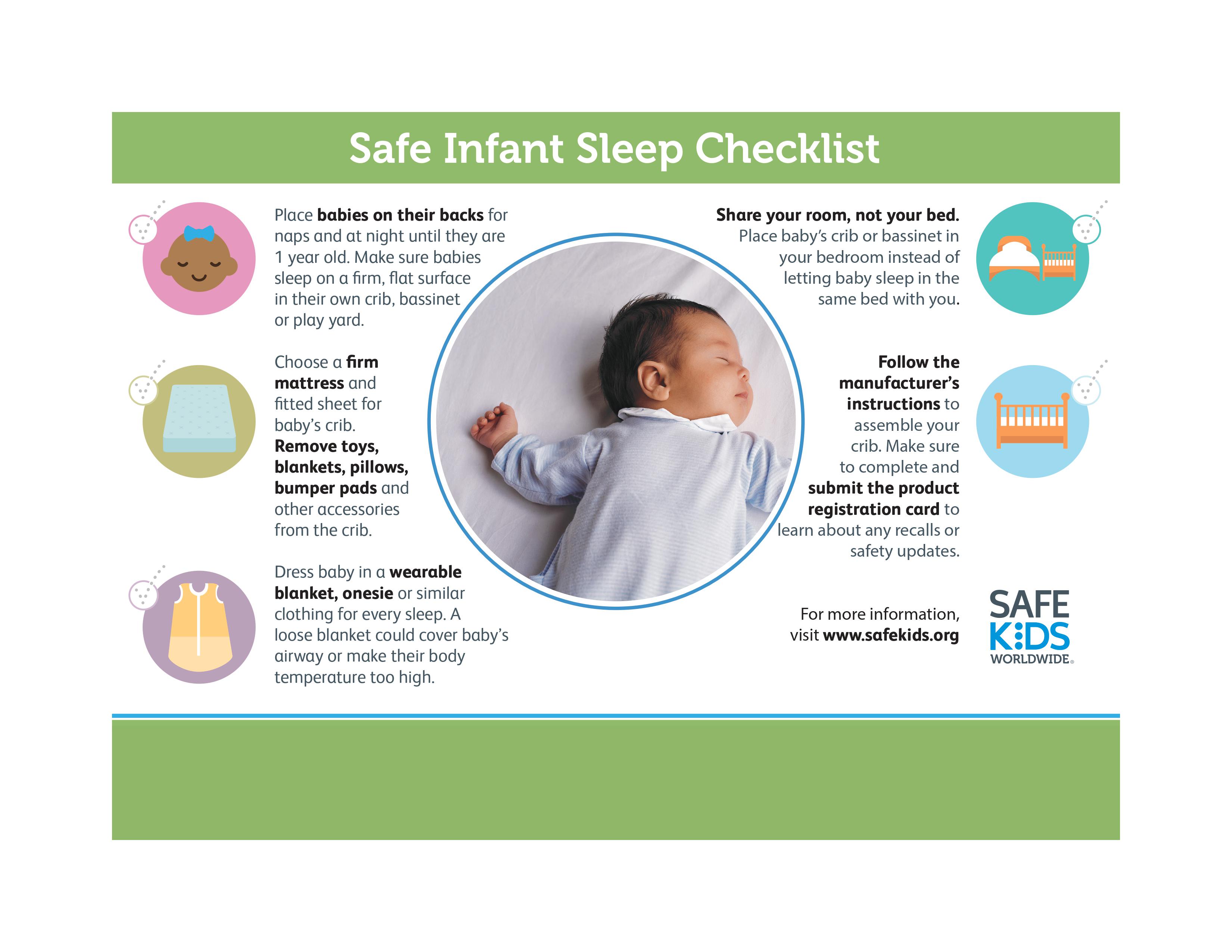 Infant Sleep Checklist graphic