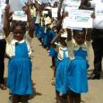 Girls in Cameroon celebrating Global Road Safety Week