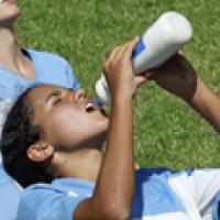 Drink plenty of water while playing sports