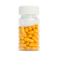 Medication pills in a sealed bottle   