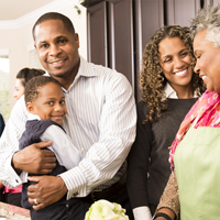 Family making Thanksgiving cooking safer Make Thanksgiving Cooking Safer blog