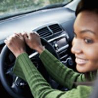 Teen driver behind the wheel Teen driver behind the wheel