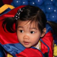 Little girl at Safe Kids Day New York Little girl at Safe Kids Day New York