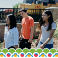 Railroad Safety Tips Kids walking along train tracks.