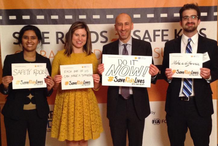 Staff from Safe Kids Worldwide pose for a #safie.