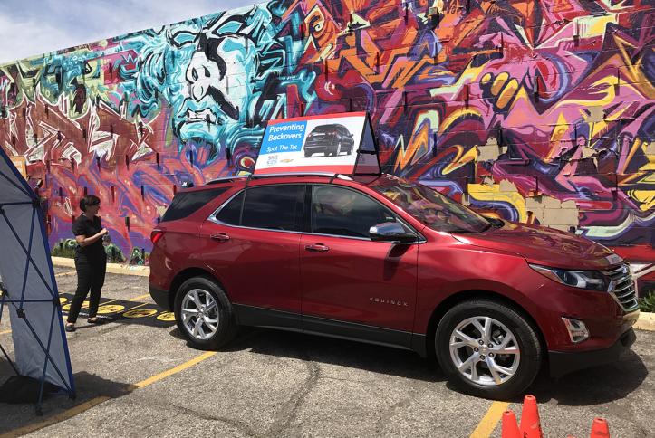 The Chevrolet Equinox on display at the GM Detroit Checkup Event